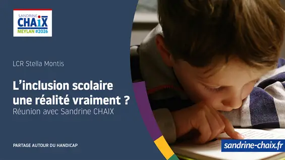 Vidéo de la réunion publique — partageons sur le handicap : L‘inclusion scolaire, une réalité vraiment ?