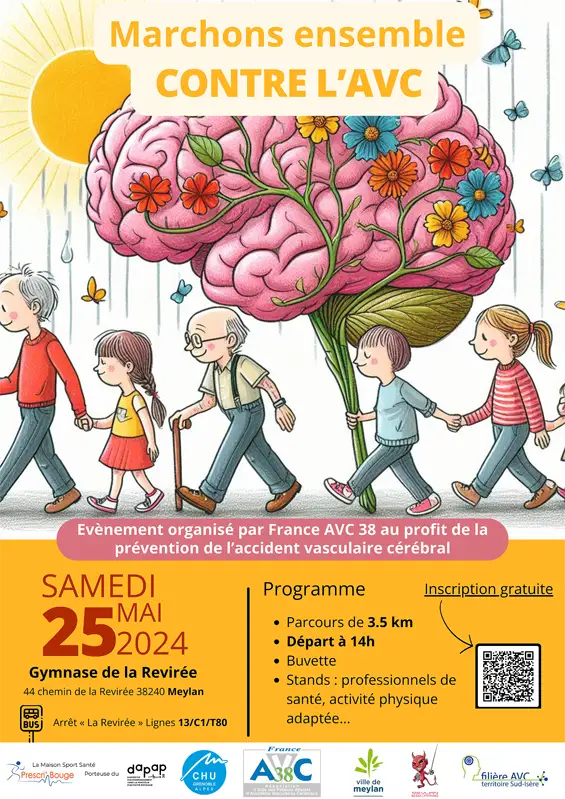 1ere édition de « Marchons contre l’AVC » à Meylan - 2024