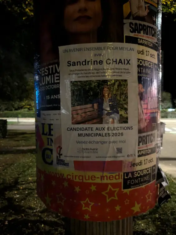 Déclaration de de la Candidature de Sandrine Chaix aux municipales de Meylan en 2026