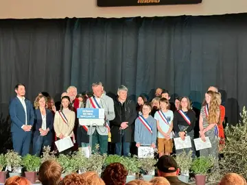 Vœux du maire de Meylan, en présence des élus du Conseil municipal des jeunes (CMJ) et du Conseil municipal des enfants (CME), fièrement ceints de leur écharpe tricolore.
