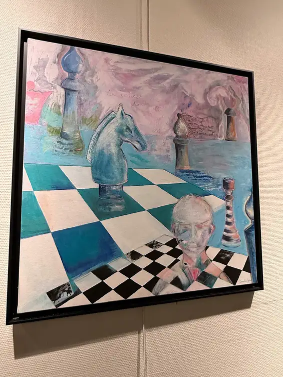 Exposition « Les Échecs, un art du jeu », Photographies de Nathalie Teypaz et peintures de Chris Lepori