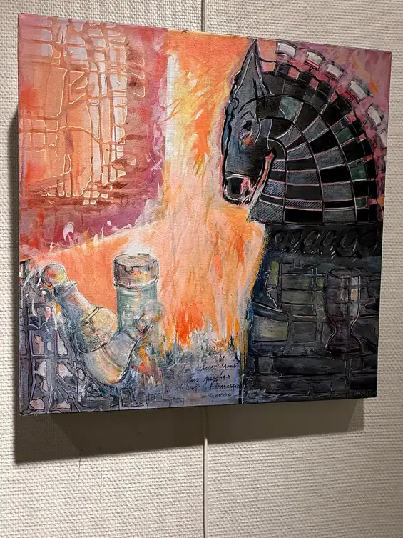 Exposition « Les Échecs, un art du jeu », Photographies de Nathalie Teypaz et peintures de Chris Lepori