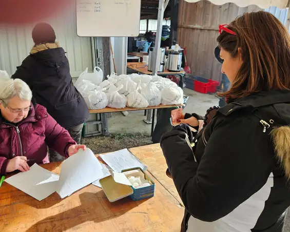 Cabane des Chasseurs, la Taillat, la fête du Boudin
