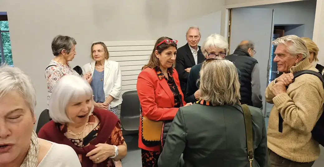 Dans le cadre du Cycle thématique dédié au Patrimoine Religieux, nous avons assisté, Sandrine Chaix, Isabelle Collado et Jean-Marc Seyer a la conférence organisé sur le thème de l'art contemporain et ses liens avec la spiritualité, par l'association Sites et patrimoine meylanai