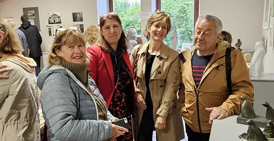 Geneviève Désiron, Sandrine Chaix-Ferrete, Gilles Rosalia Isabelle COLLADO et Jean-Marc Seyer de Notre Avenir Ensemble étaient présents pour l'inauguration de l'exposition PATRIMOINE RELIGIEUX