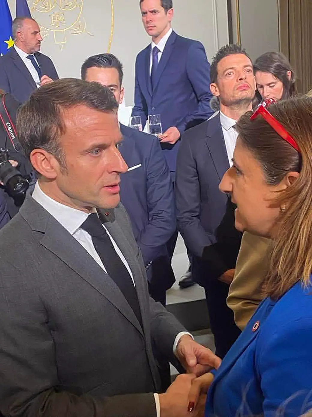 Conférence nationale du handicap 2023 à l'Élysée, Sandrine Chaix, emmanuel Macron