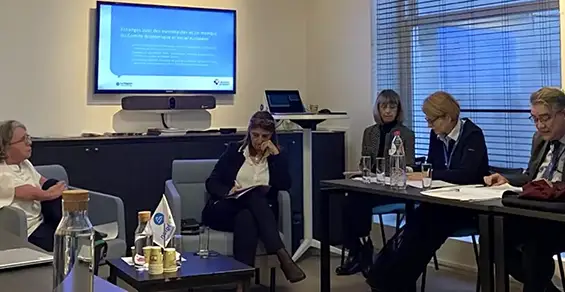 À l’initiative de Sandrine CHAIX, Vice-présidente de la Région Auvergne-Rhône-Alpes et Présidente du Groupe de travail Handicap de Régions de France, une délégation des Régions s’est rendue à Bruxelles sur le thème du handicap pour échanger avec les acteurs européens et belges.