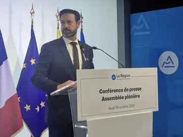 Drogue : des chiens renifleurs viendront peut-être dans votre lycée — Fabrice Pannekoucke, président de la Région Auvergne-Rhône-Alpes, a annoncé l’expérimentation avant le début de son assemblée plénière à Lyon. Photo Le DL /Èv.M.