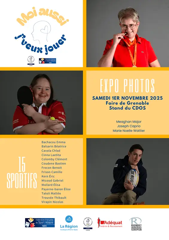 "Moi aussi j’veux jouer" est une exposition photo bouleversante qui met en lumière 15 sportifs en situation de handicap intellectuel. Un projet engagé de LudoDago pour sensibiliser, inclure et changer les regards grâce au sport adapté.
