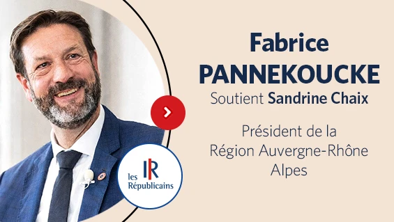 À l'occasion des élections municipales de 2026 à Meylan, le Président de la Région Auvergne-Rhône-Alpes Fabrice PANNEKOUCKE exprime son soutien à Sandrine Chaix, dont il connaît l’engagement, l’écoute et la volonté d’agir concrètement pour les habitants.