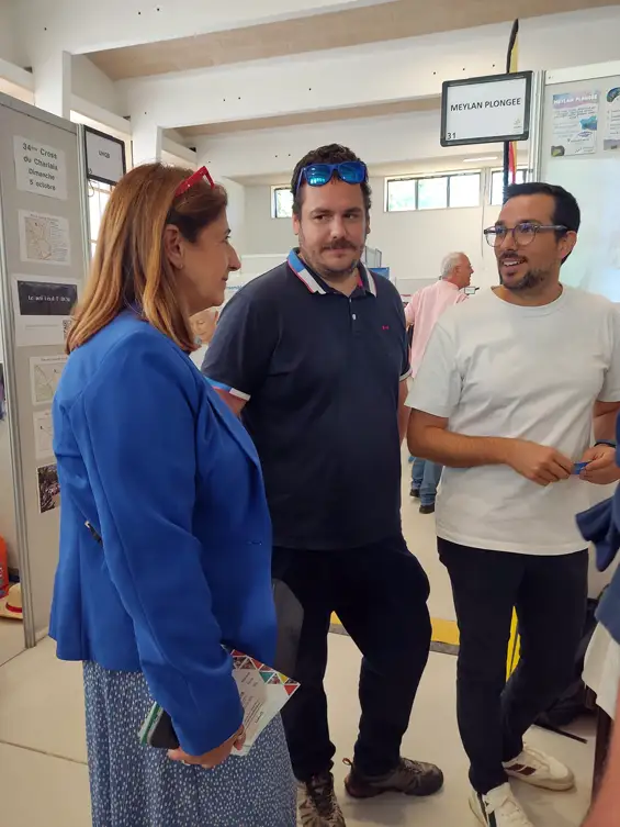 FORUM ASSOCIATION MEYLAN — Retour en images sur quelmques rencontre : Meylan Plongée, Meylan Handball et son équipe de sport adapté, La Folle Avoine, L’Outil en Main, la présidente du Lions Club, le président du club de volley, ainsi que Lezanna Placette, championne de beach volley et participante aux Jeux Olympiques de Paris 2024.