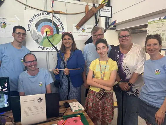 Forum des associations 2025 — Meylan, une énergie associative qui fait notre force — Stand de l'association : Les archers de Rochasson