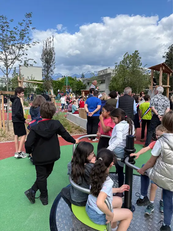 Mi-Plaine : Inauguration de l’aire de jeux inclusive de Meylan