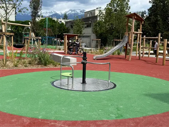 Mi-Plaine : Inauguration de l’aire de jeux inclusive de Meylan