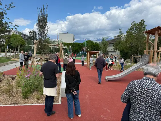 Mi-Plaine : Inauguration de l’aire de jeux inclusive de Meylan