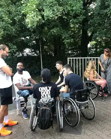 Un moment fort avec le Meylan Grenoble Handibasket lors de l