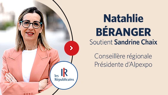 À l'occasion des élections municipales de 2026 à Meylan, la conseillère Régionale Nathalie Béranger exprime son soutien à Sandrine Chaix, dont il connaît l’engagement, l’écoute et la volonté d’agir concrètement pour les habitants.