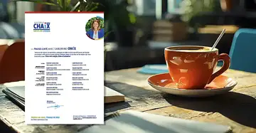 Une élection locale, c’est avant tout une aventure humaine, une relation de proximité, une relation de confiance. Vos interrogations sont légitimes, vos idées sont précieuses. Rencontrons-nous et échangeons sur ce qui nous tient à cœur. Venez me poser vos questions directement. Un partage sincère et convivial pour imaginer ensemble la ville de demain, en toute simplicité. Sans Filtre Sandrine CHAIX,avec Sandrine Chaix pour les élections Municipales de Meylan Sandrine CHAIX CANDIDATE Plus d'infos Votre avis nous tient à cœur. Nous serions ravis de vous écouter et de connaître de vos attentes, de Pause-café — partager vos idées notamment sur la vie de votre quartier.
