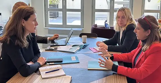Réunion de travail ce matin avec Charlotte Parmentier-Lecocq, en tant que référente handicap des Régions de France. Accessibilité des lycées, transports, perspective des JO d’hiver, autant de sujets sur lesquels nous partageons une vision pragmatique et ambitieuse.