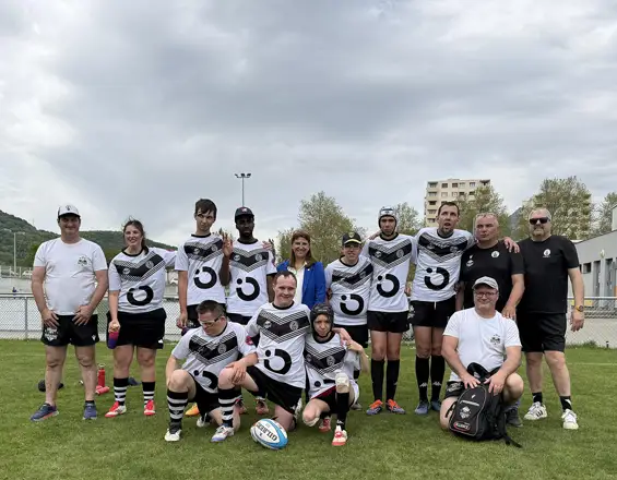Ce week-end, sur le terrain, j’étais présente à Seyssins pour le Challenge de rugby adapté « Les Fabulous Rugby ».