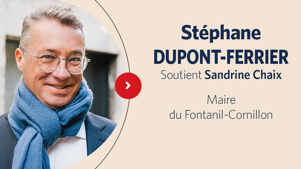 À l'occasion des élections municipales de 2026 à Meylan, le Maire du Fontanil Cornillon Stephane Dupont-Ferrier exprime son soutien à Sandrine Chaix, dont il connaît l’engagement, l’écoute et la volonté d’agir concrètement pour les habitants.