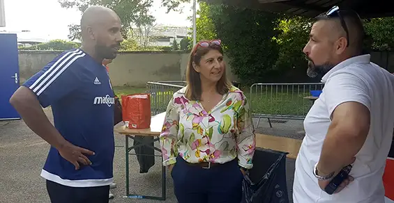 L'occasion Pour Sandrine CHAIX de de faire le point avec Thierry Mangano et Ramzi Hraoubia sur les différents problèmes rencontrés par le club et le peu de soutien apporté par la majorité municipale actuelle.