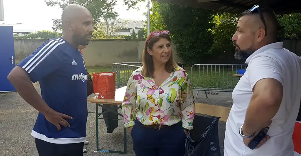 L'occasion Pour Sandrine CHAIX de de faire le point avec Thierry Mangano et Ramzi Hraoubia sur les différents problèmes rencontrés par le club et le peu de soutien apporté par la majorité municipale actuelle.