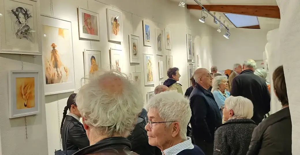 Un vernissage haut en couleurs au Centre des Arts de Meylan. Beaucoup de monde ce soir pour le vernissage organisé par l’Union de Quartier Buclos Grand Pré au Centre des Arts de Meylan.